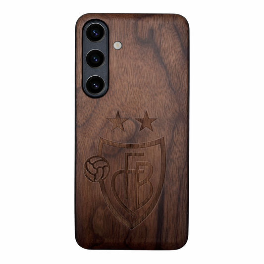 Eden Case aus Nussbaumholz FCB für Samsung Galaxy S22