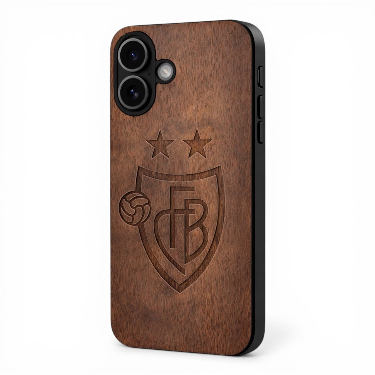 FC Basel Eden Case aus Nussbaumholz für das iPhone 17 mit MagSafe