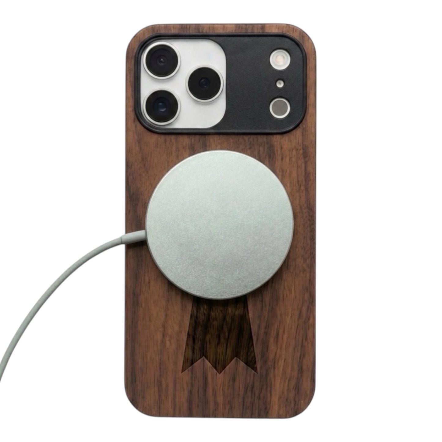 Baslerstab Eden Case aus Nussbaumholz für das iPhone 17 Pro Max mit MagSafe
