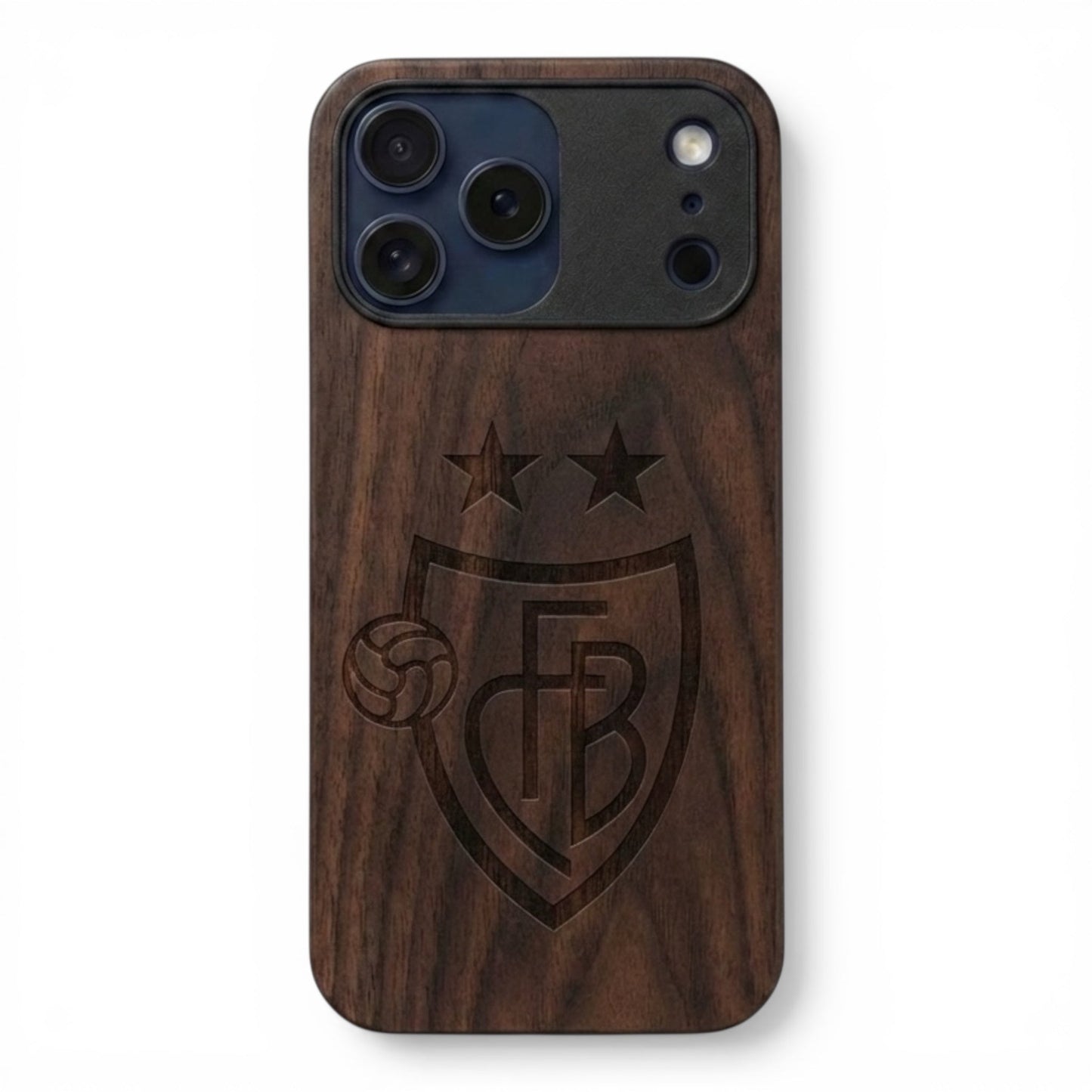FC Basel Eden Case aus Nussbaumholz für das iPhone 17 Pro mit MagSafe