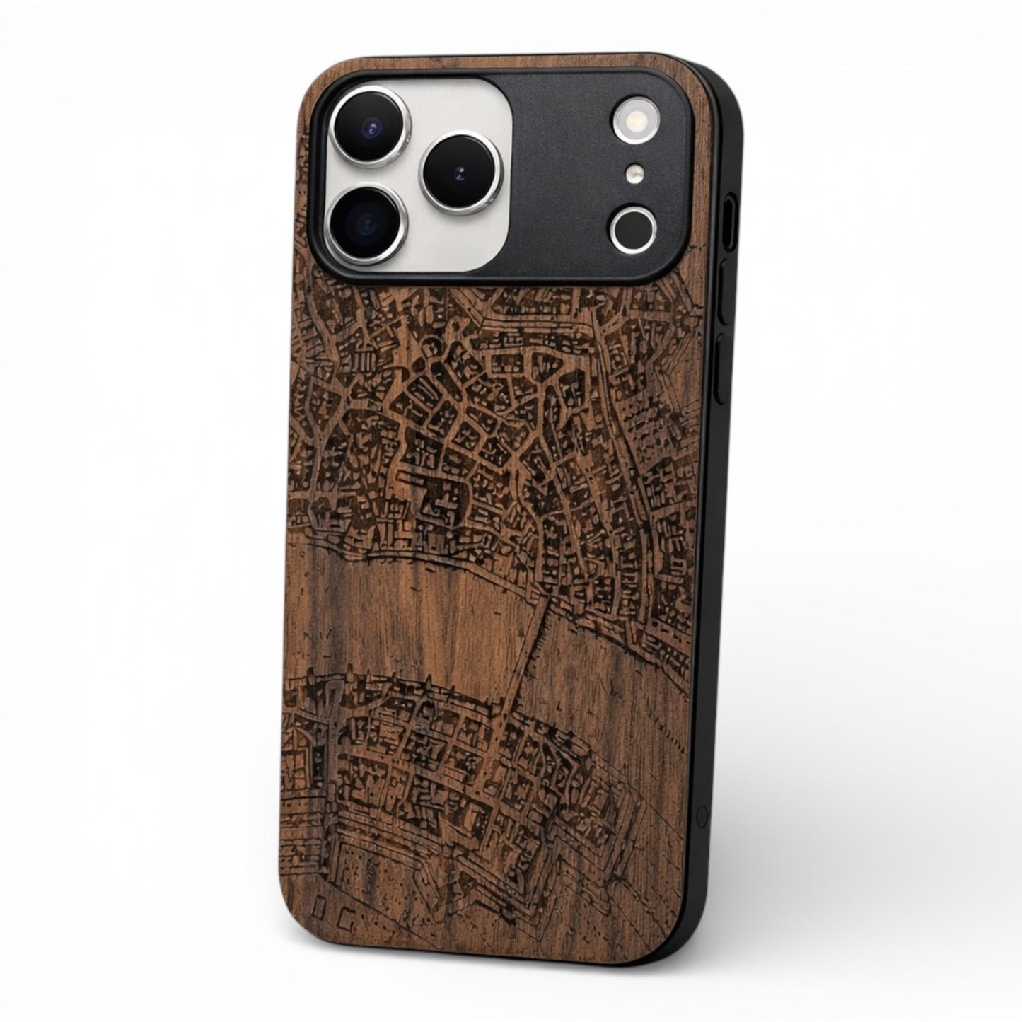 Basel Merian Eden Case aus Nussbaumholz für das iPhone 17 Pro Max mit MagSafe