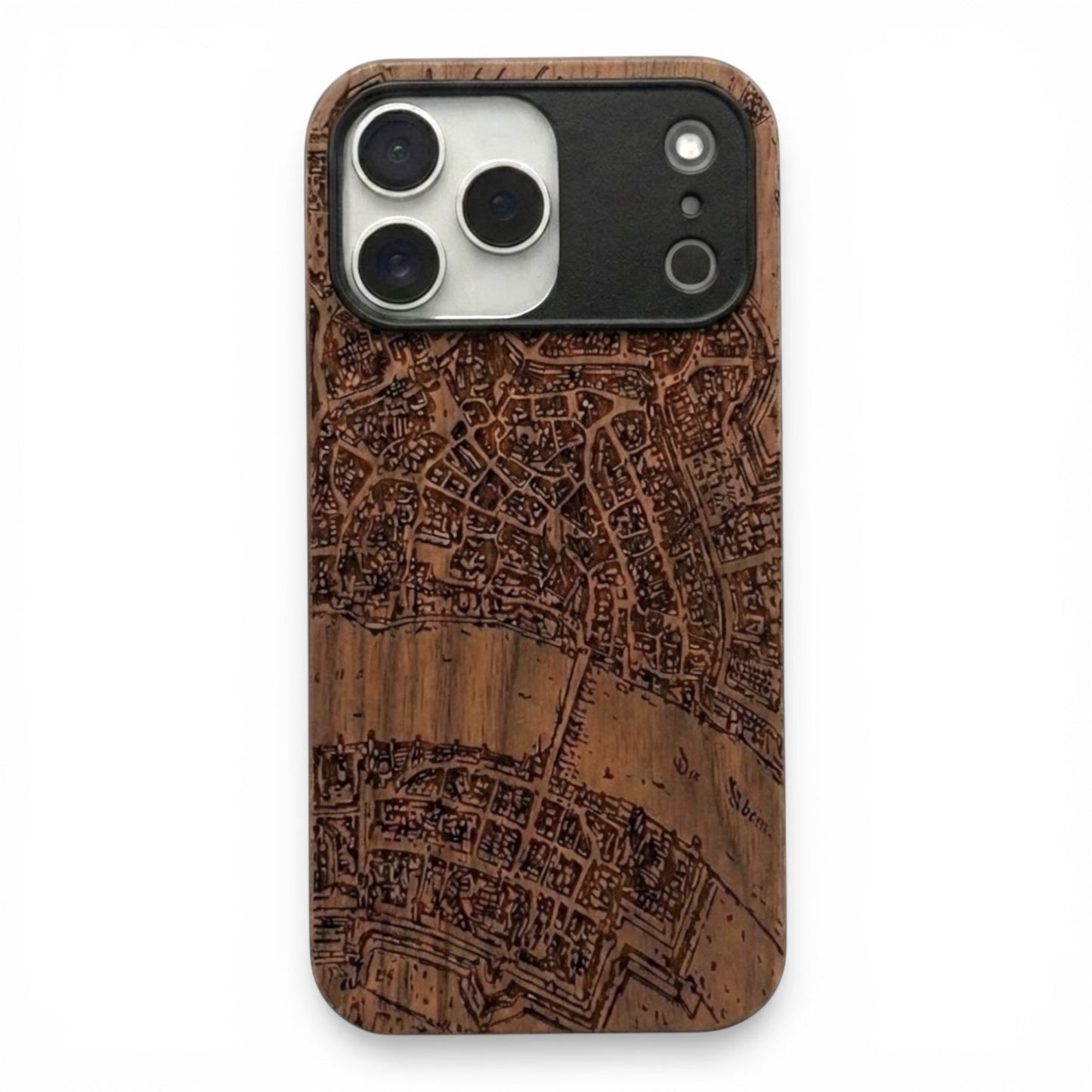 Basel Merian Eden Case aus Nussbaumholz für das iPhone 17 Pro mit MagSafe