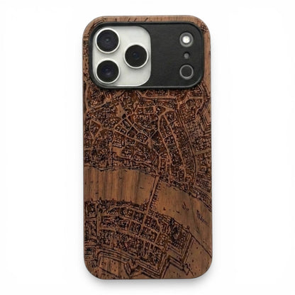 Basel Merian Eden Case aus Nussbaumholz für das iPhone 17 Pro mit MagSafe
