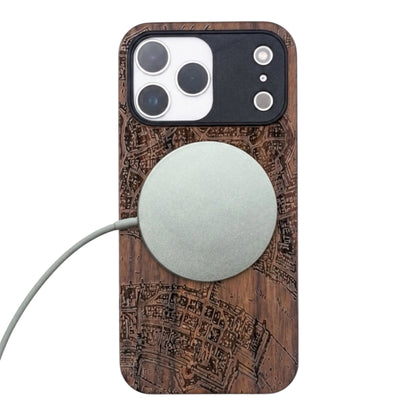 Basel Merian Eden Case aus Nussbaumholz für das iPhone 17 Pro Max mit MagSafe