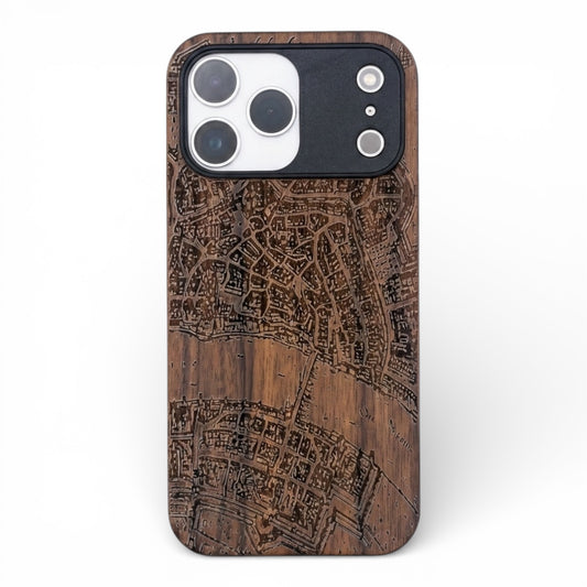 Basel Merian Eden Case aus Nussbaumholz für das iPhone 17 Pro Max mit MagSafe