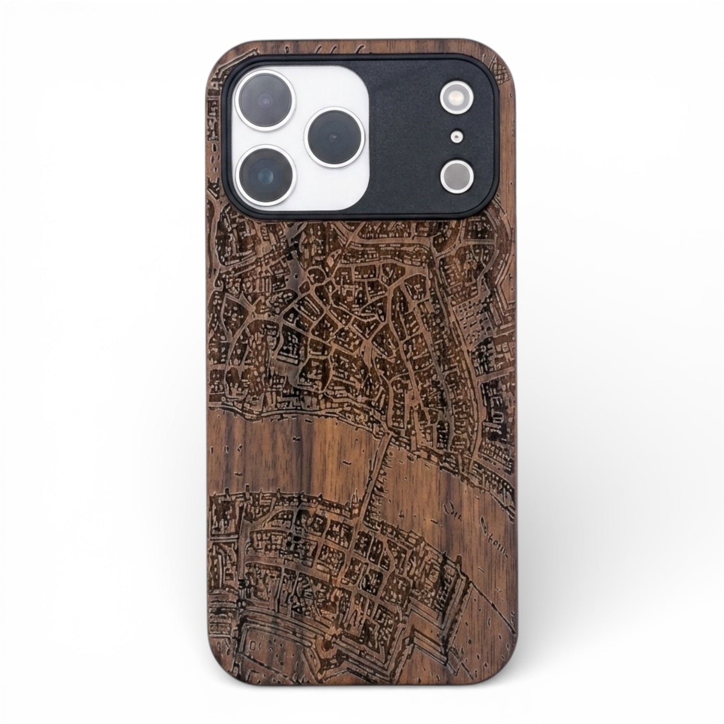 Basel Merian Eden Case aus Nussbaumholz für das iPhone 17 Pro Max mit MagSafe