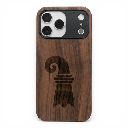 Baslerstab Eden Case aus Nussbaumholz für das iPhone 17 Pro mit MagSafe