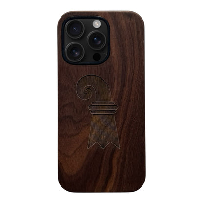 Baslerstab Case aus Nussbaumholz für das iPhone 16 Pro mit MagSafe