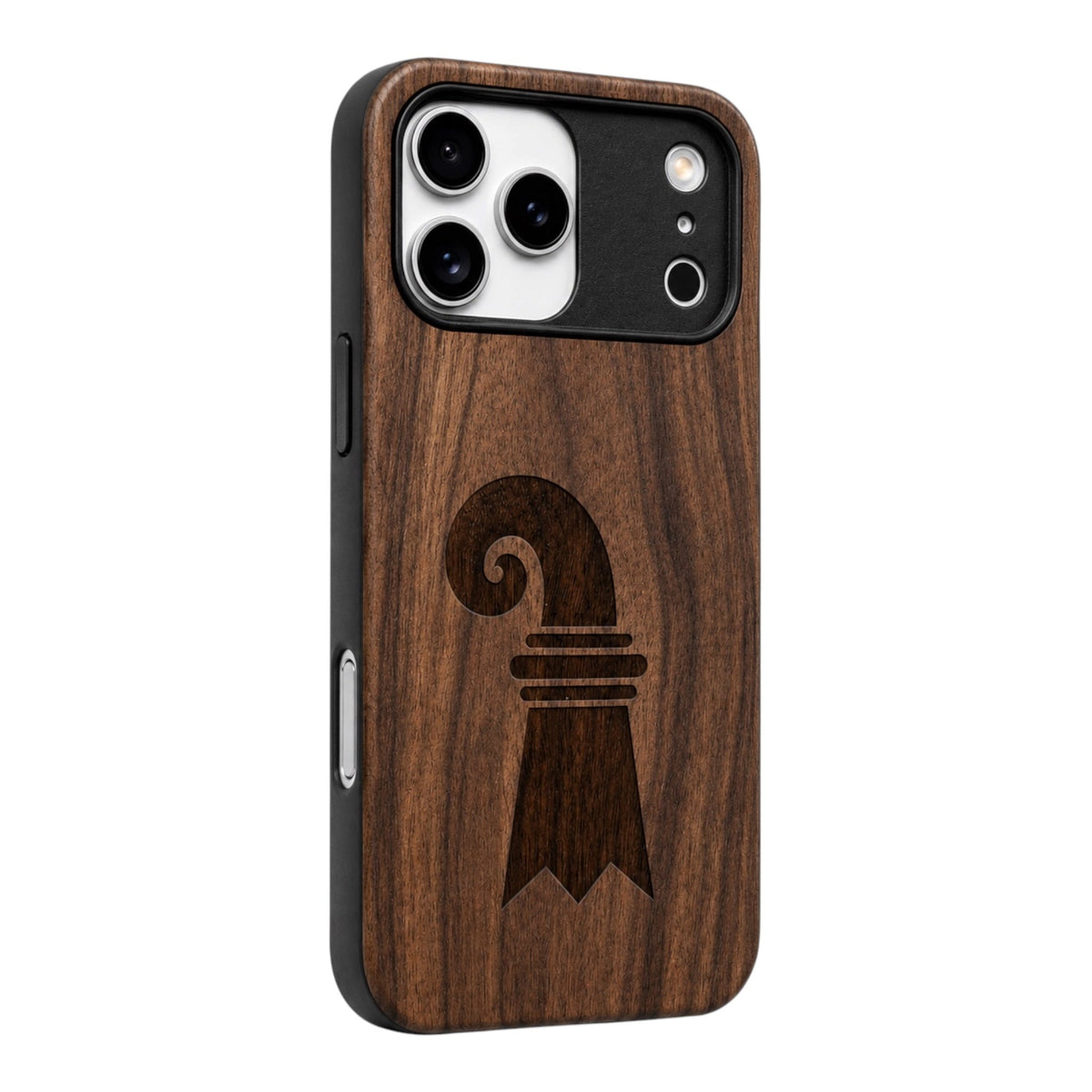 Baslerstab Eden Case aus Nussbaumholz für das iPhone 17 Pro mit MagSafe