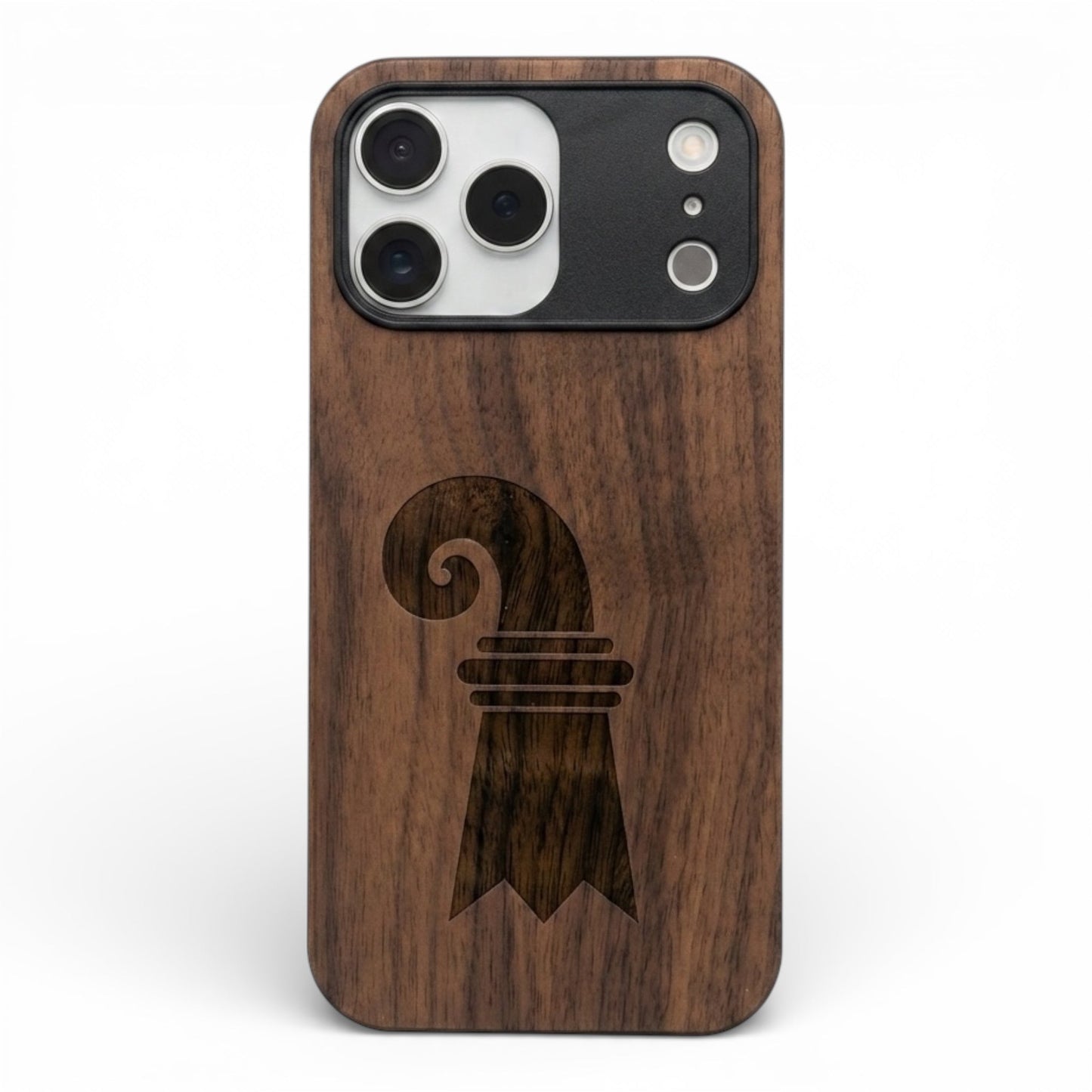 Baslerstab Eden Case aus Nussbaumholz für das iPhone 17 Pro Max mit MagSafe