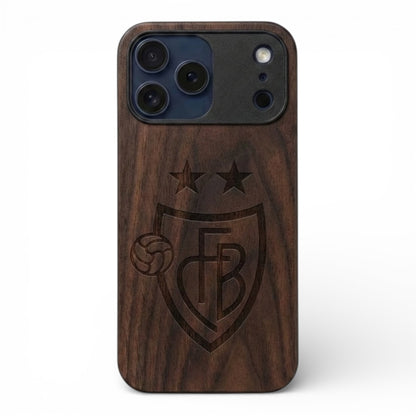 FC Basel Eden Case aus Nussbaumholz für das iPhone 17 Pro Max mit MagSafe