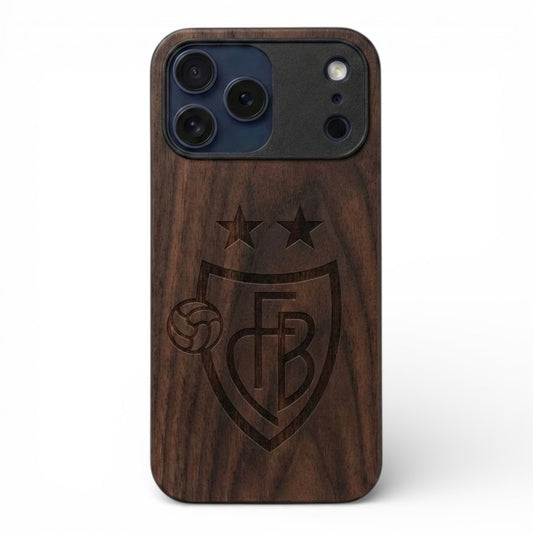 FC Basel Eden Case aus Nussbaumholz für das iPhone 17 Pro Max mit MagSafe