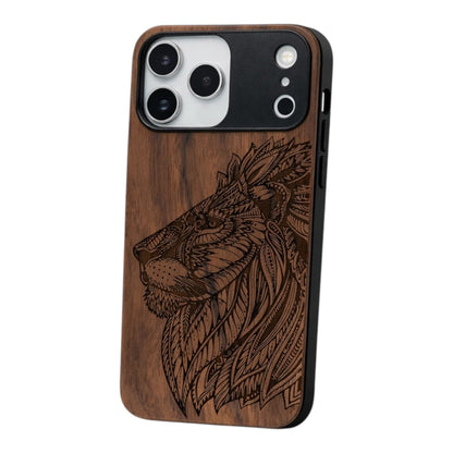 Löwen Eden Case aus Nussbaumholz für das iPhone 17 Pro Max mit MagSafe
