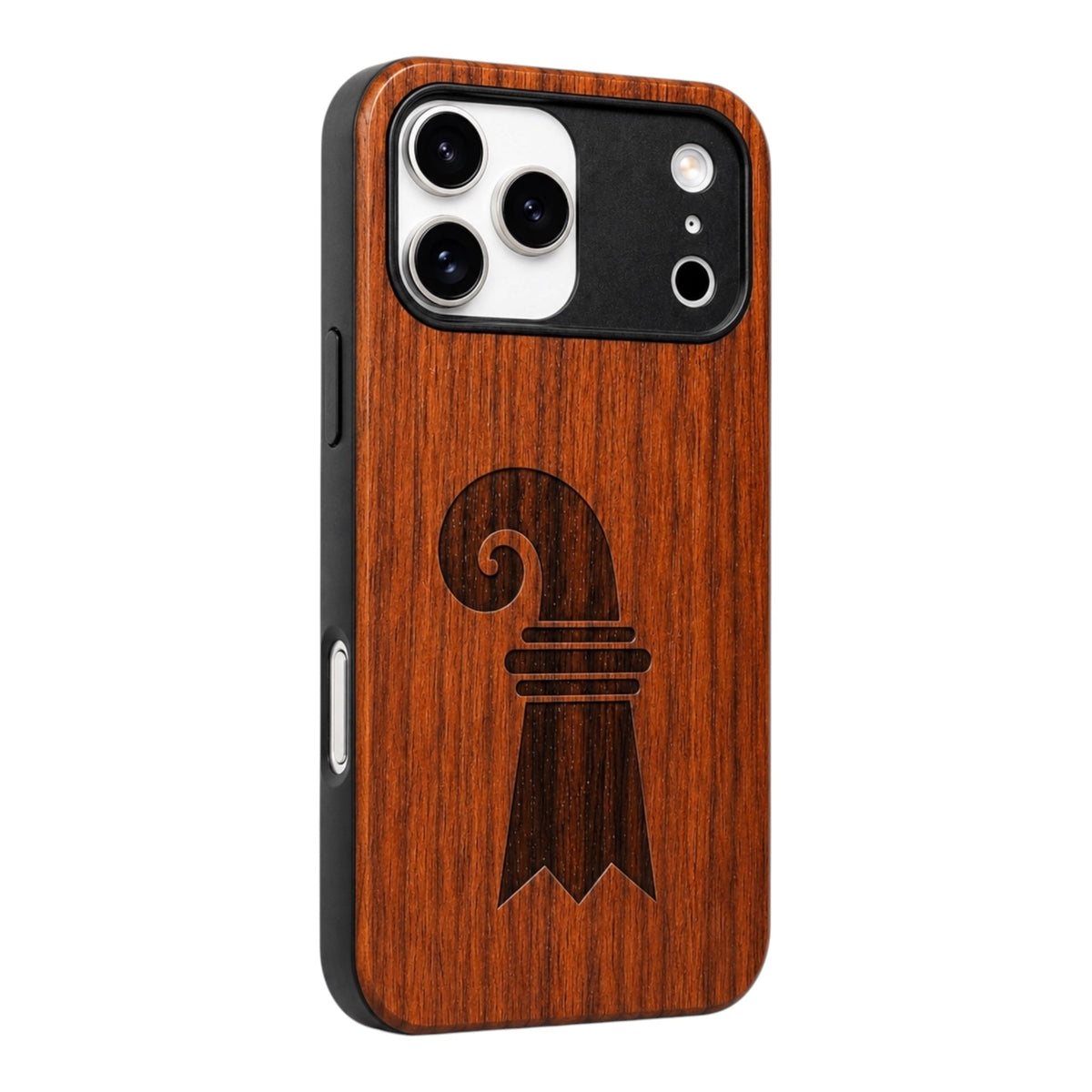 Baslerstab Eden Case aus Rosenholz für das iPhone 17 Pro mit MagSafe