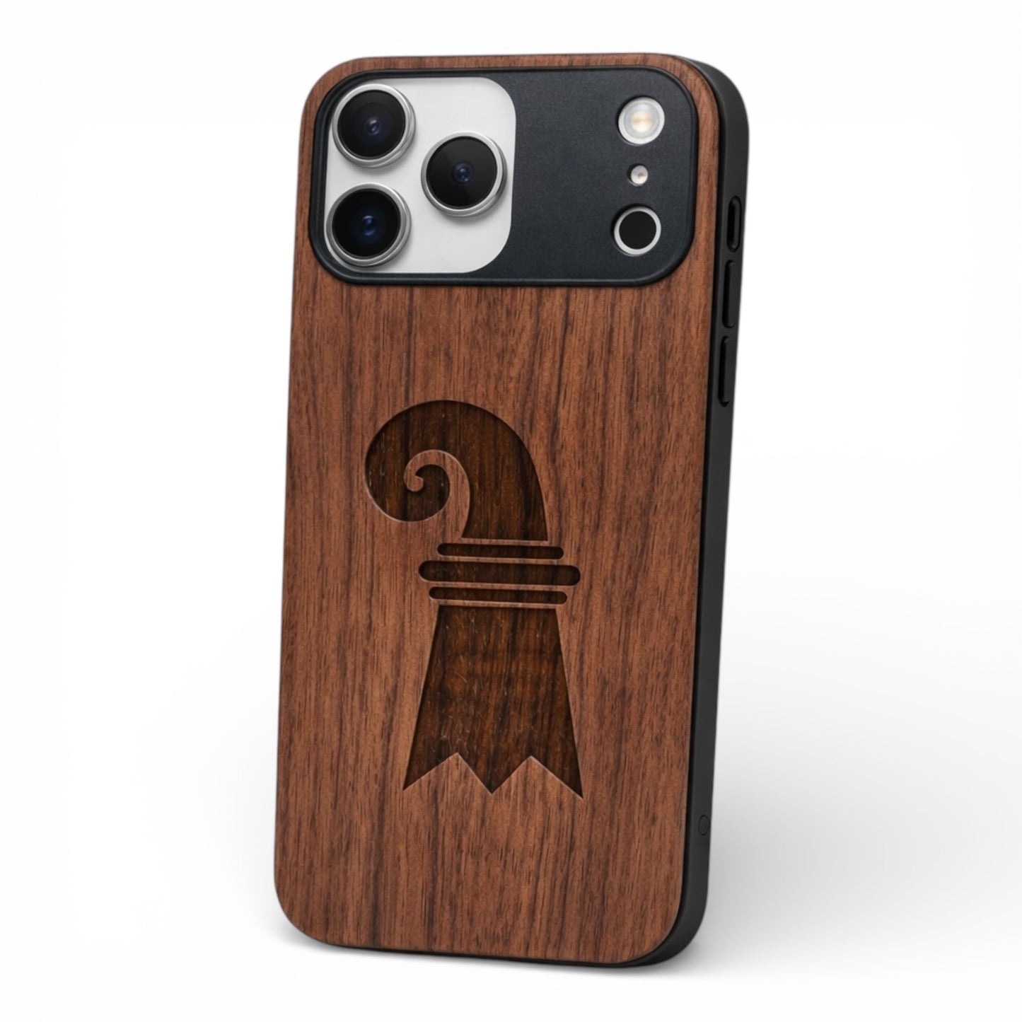 Baslerstab Eden Case aus Rosenholz für das iPhone 17 Pro Max mit MagSafe