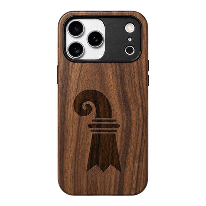 Baslerstab Eden Case aus Nussbaumholz für das iPhone 17 Pro mit MagSafe