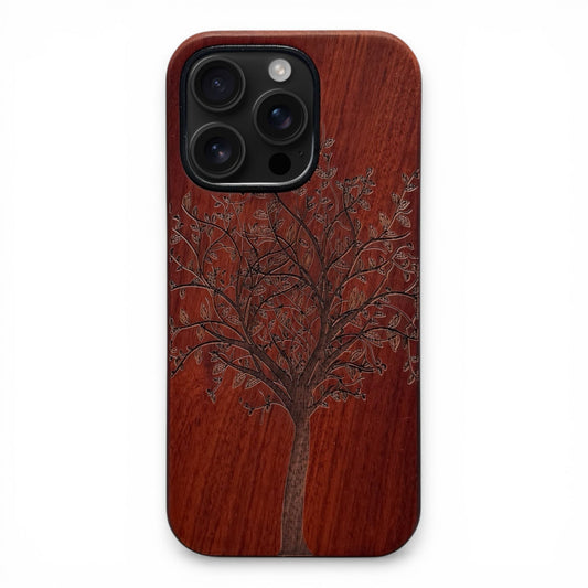Lebensbaum Eden Case aus Rosenholz für das iPhone 16 Pro Max mit MagSafe