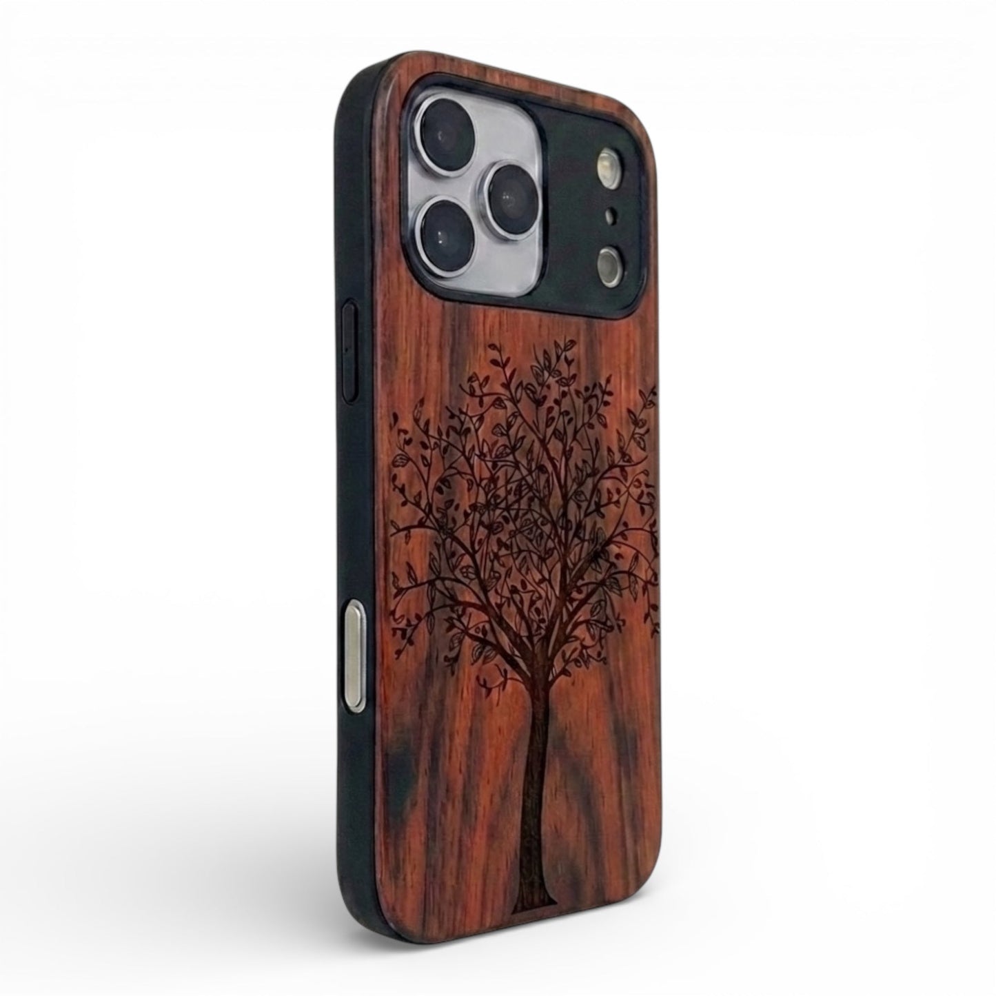 Lebensbaum Eden Case aus Rosenholz für das iPhone 17 Pro Max mit MagSafe