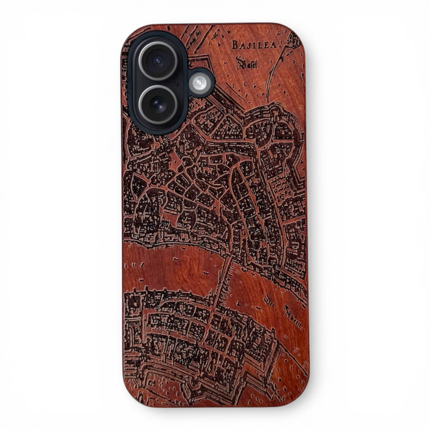 Basel Merian Eden Case aus Rosenholz für das iPhone 16 mit MagSafe