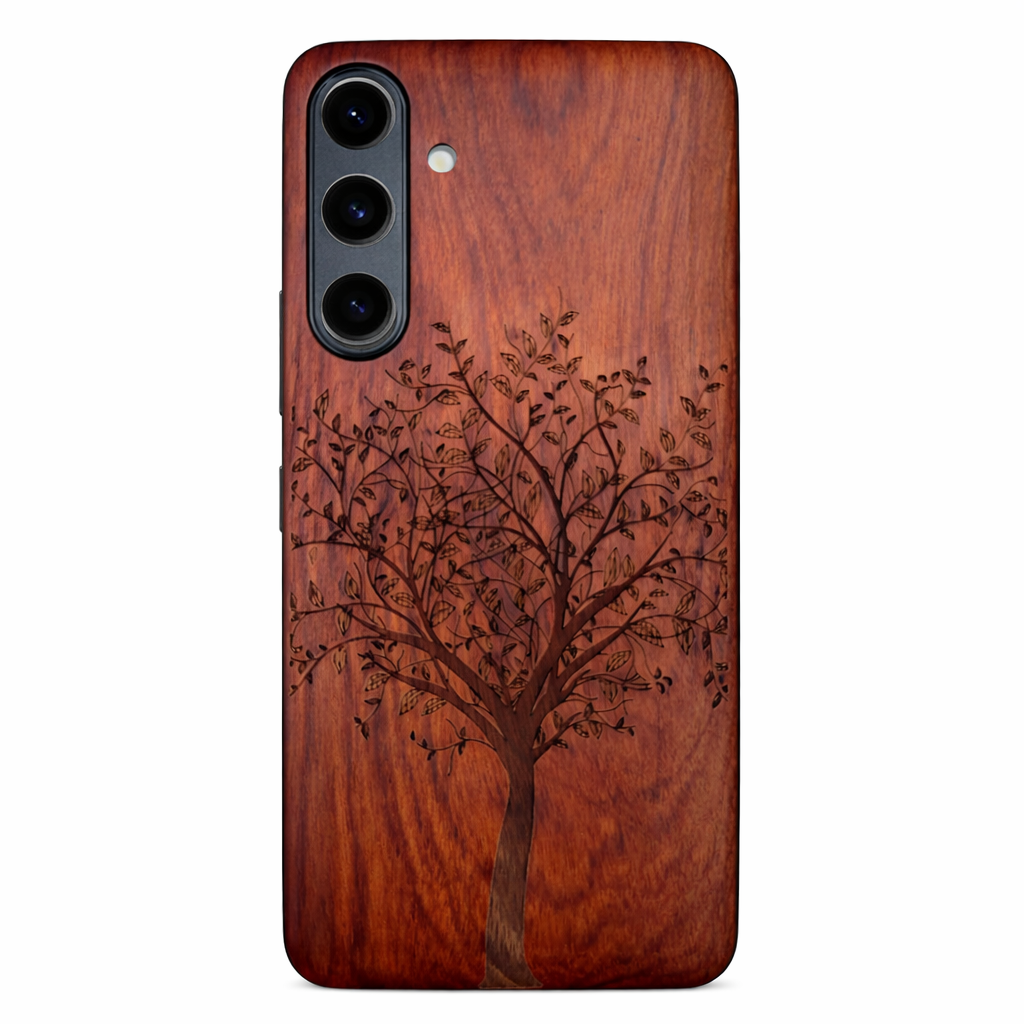Eden Case aus Rosenholz Lebensbaum für Samsung Galaxy S22