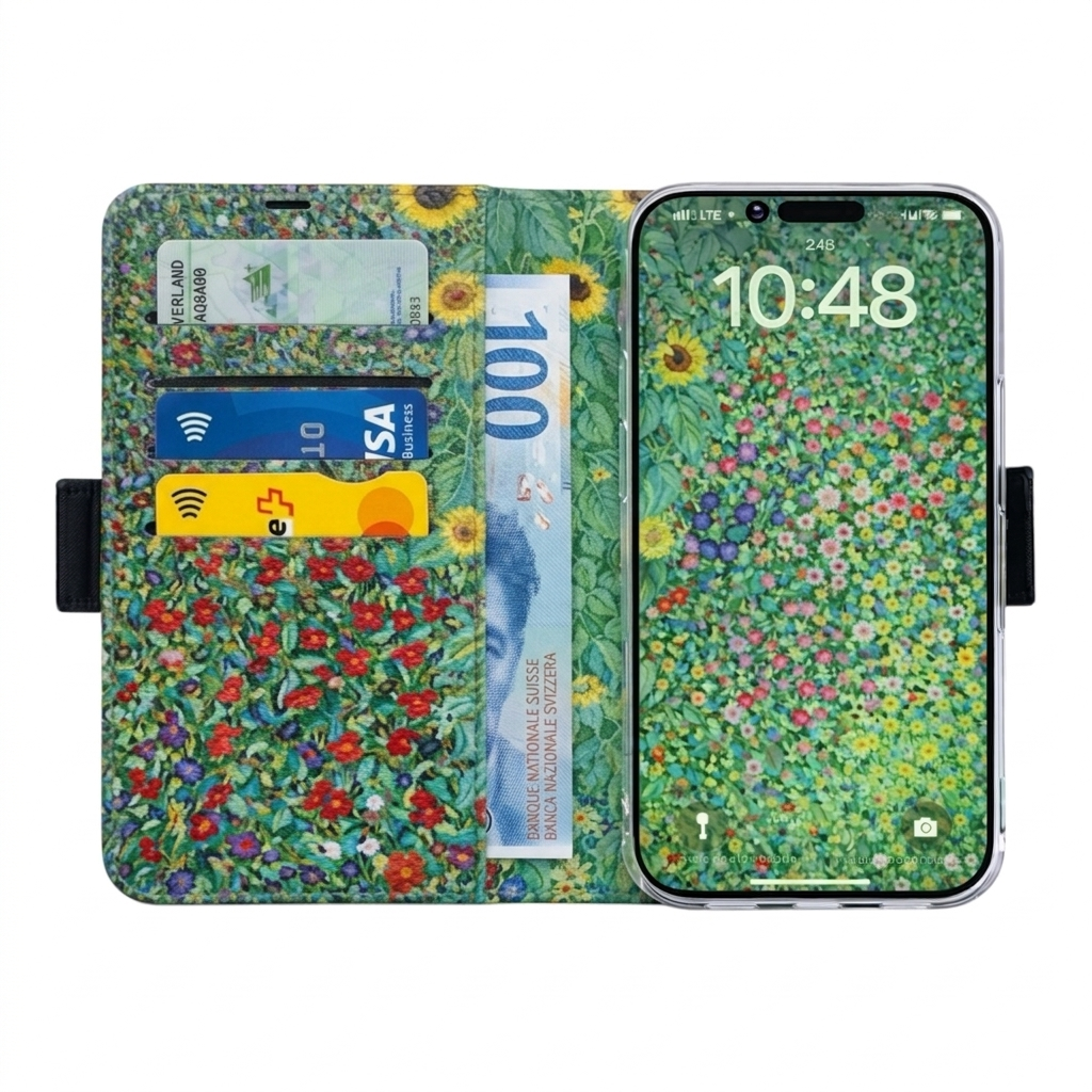 Gustav Klimt - Farm Garden with Sunflowers Victor Case für iPhone 16e/17e mit MagSafe