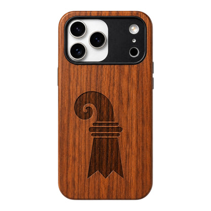 Baslerstab Eden Case aus Rosenholz für das iPhone 17 Pro mit MagSafe