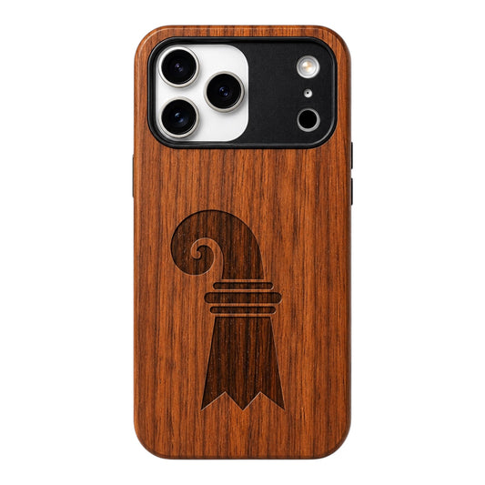 Baslerstab Eden Case aus Rosenholz für das iPhone 17 Pro mit MagSafe