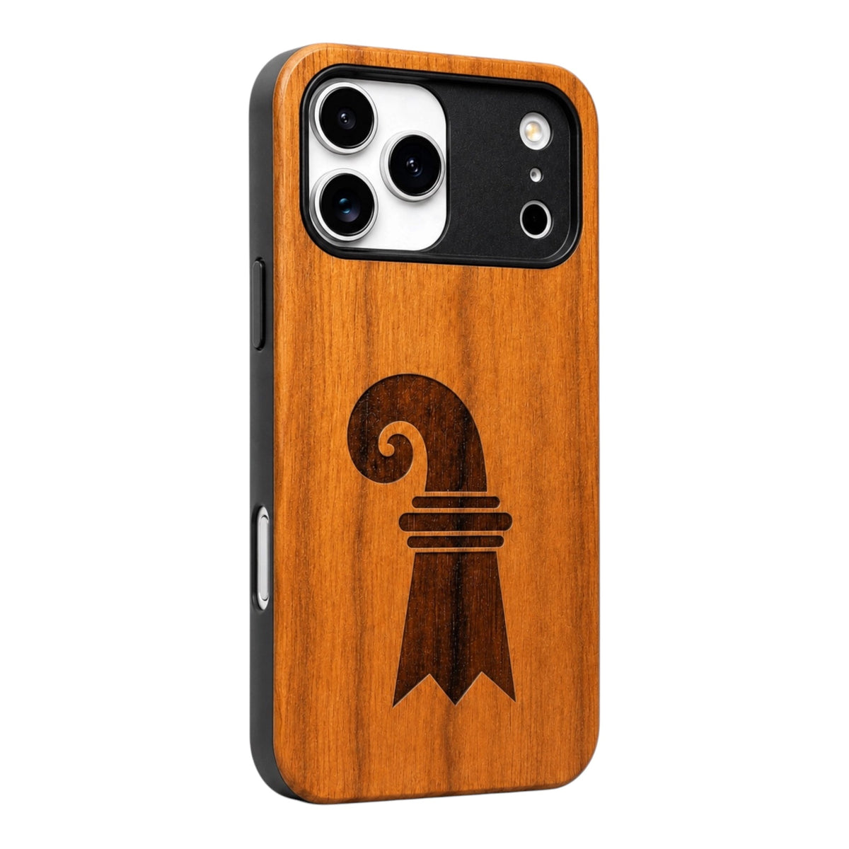 Baslerstab Eden Case aus Kirschholz für das iPhone 17 Pro mit MagSafe