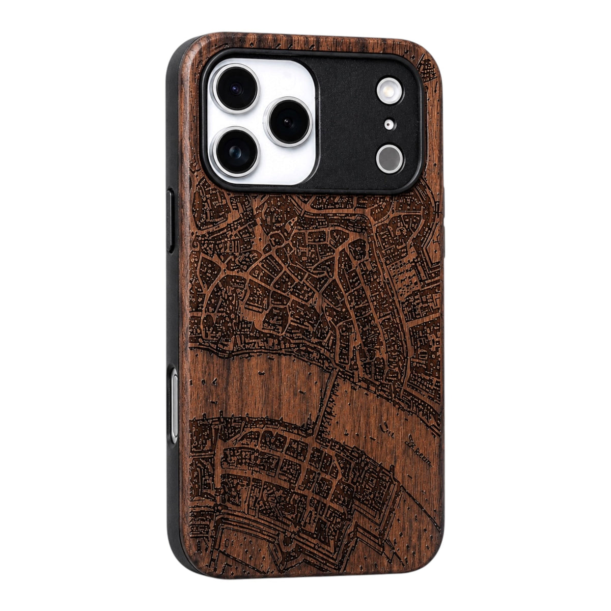 Basel Merian Eden Case aus Nussbaumholz für das iPhone 17 Pro mit MagSafe