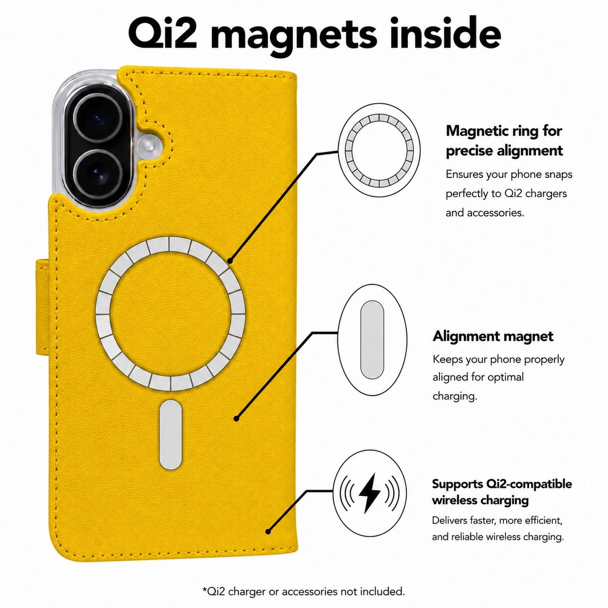 Victor Case in Gelb für das iPhone 17 mit MagSafe
