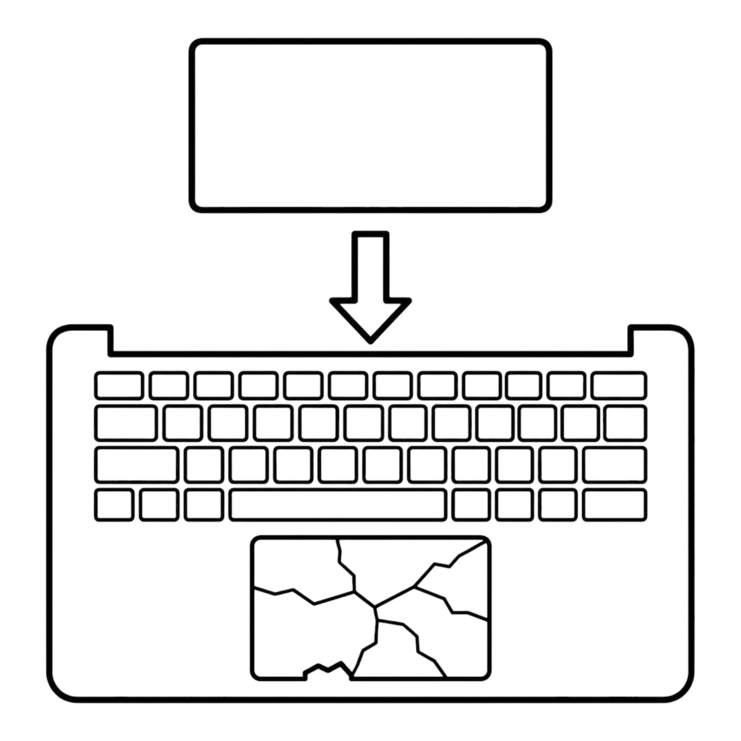 MacBook Pro 15 2008 (A1286) Trackpad-Tausch