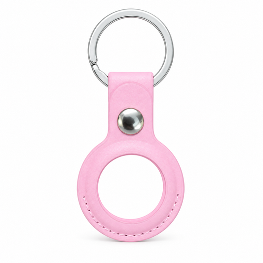 AirTag-Schlüsselanhänger Rosa – Frontansicht, ohne AirTag