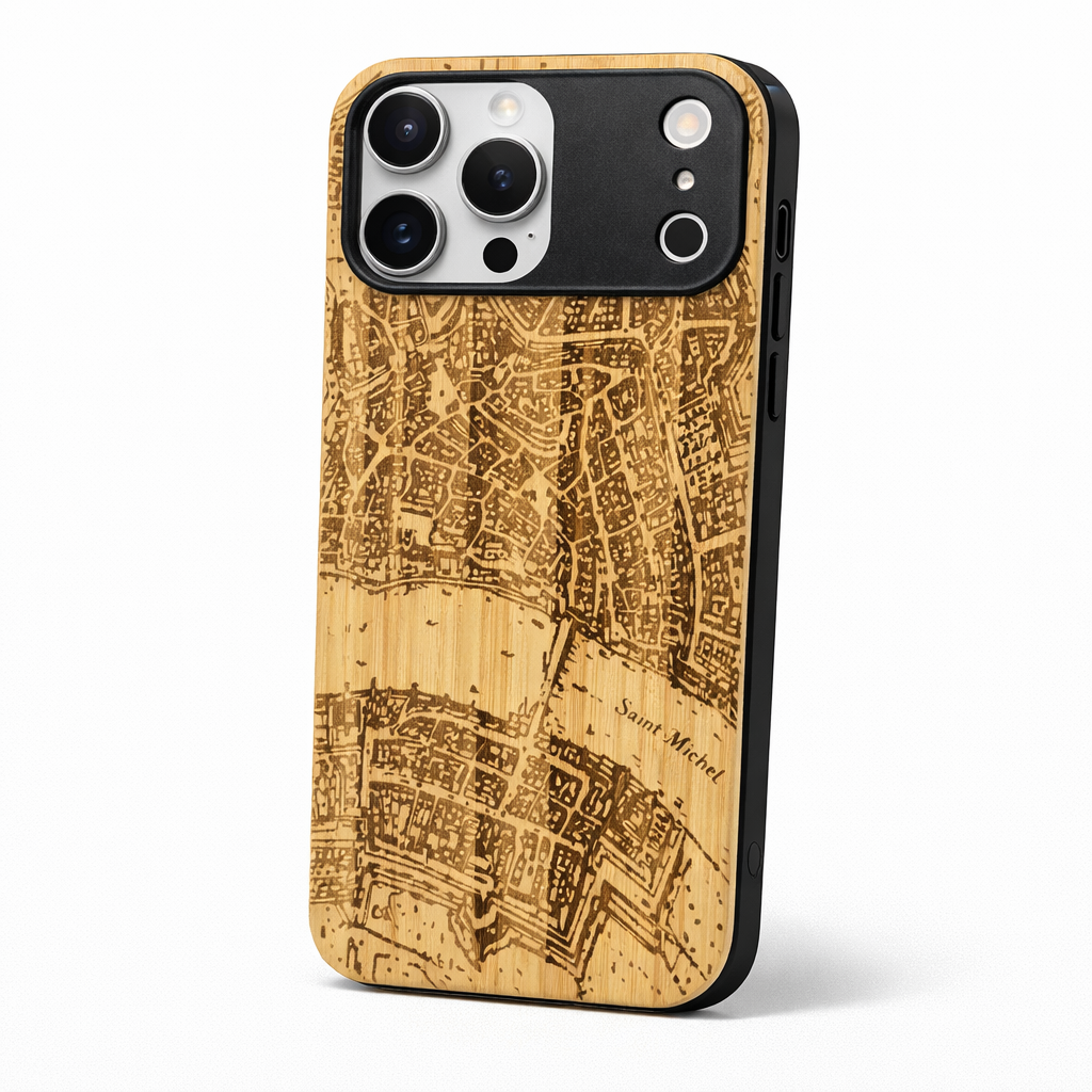 Basel Merian Eden Case aus Bambus für das iPhone 17 Pro mit MagSafe