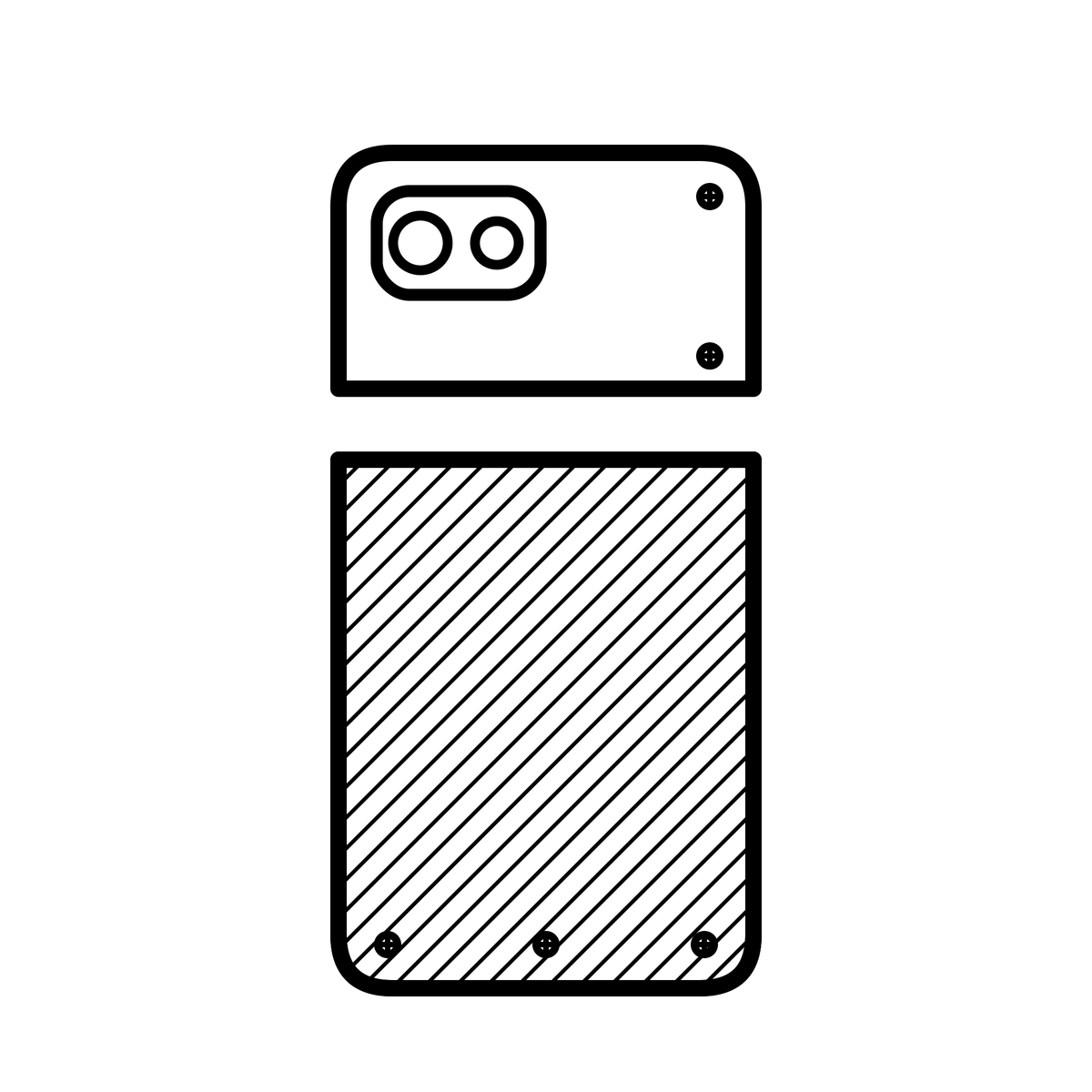 Unterer Rückdeckel Austausch Fairphone 6