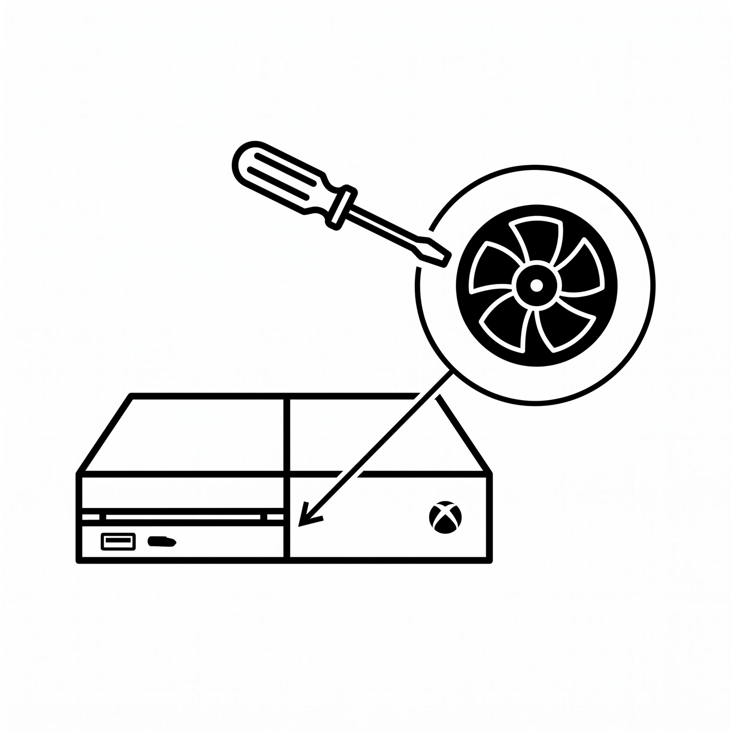 Xbox One S Lüfter-Reinigung Icon