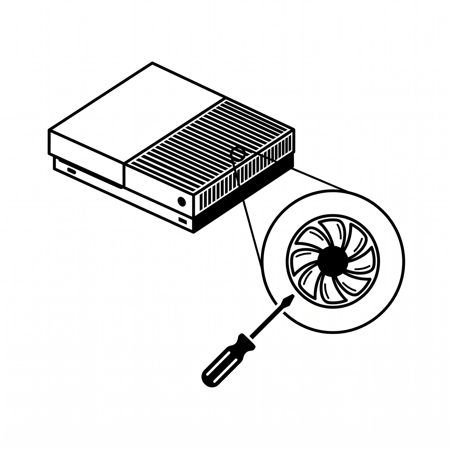 Xbox One X Lüfter-Reinigung Icon