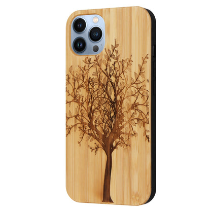 Lebensbaum Eden Case aus Bambus für iPhone 14 Pro