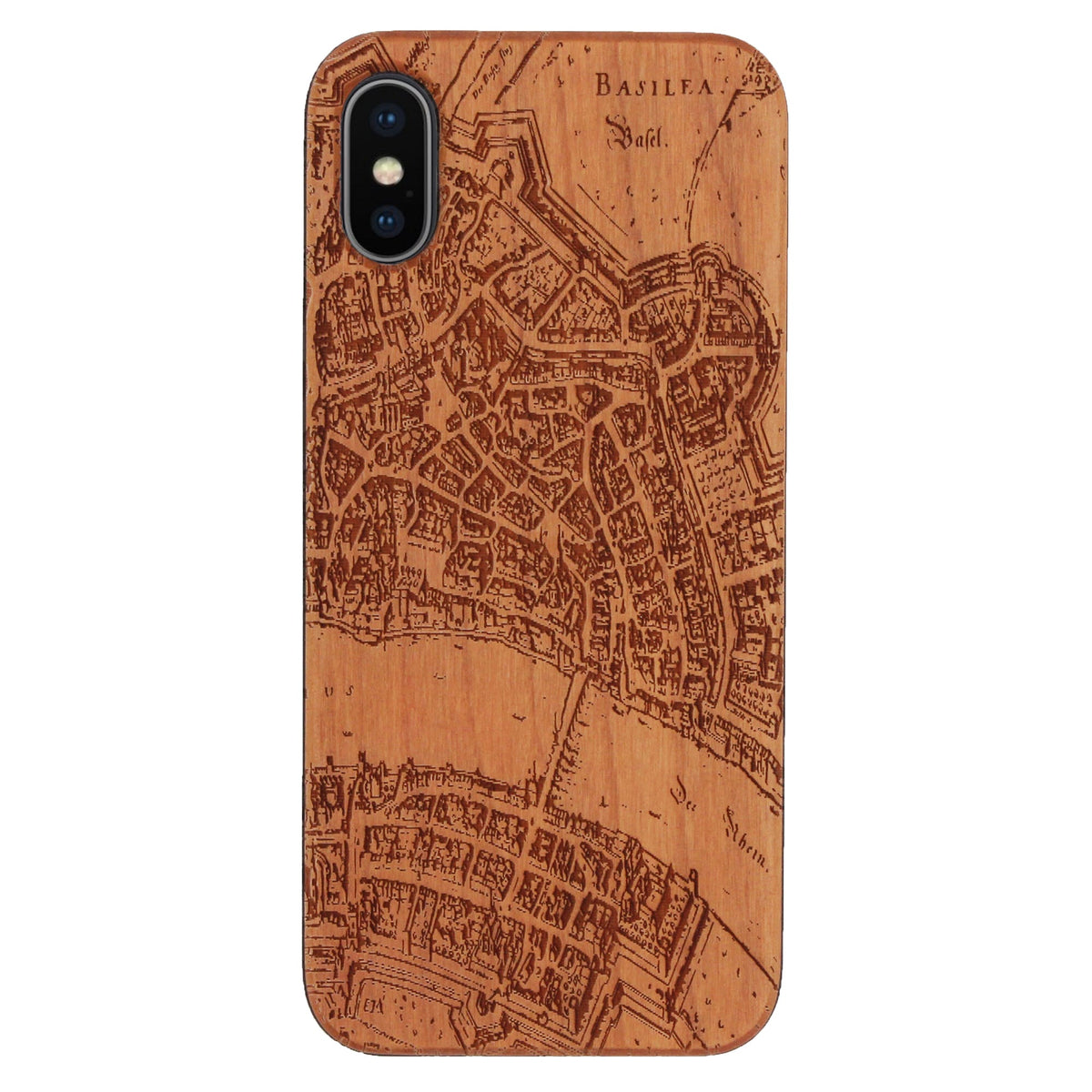 Basel Merian Eden Case aus Kirschholz für das iPhone X / XS