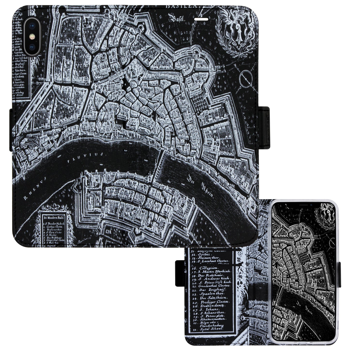 Basel Merian Negativ Victor Case für das iPhone X/XS