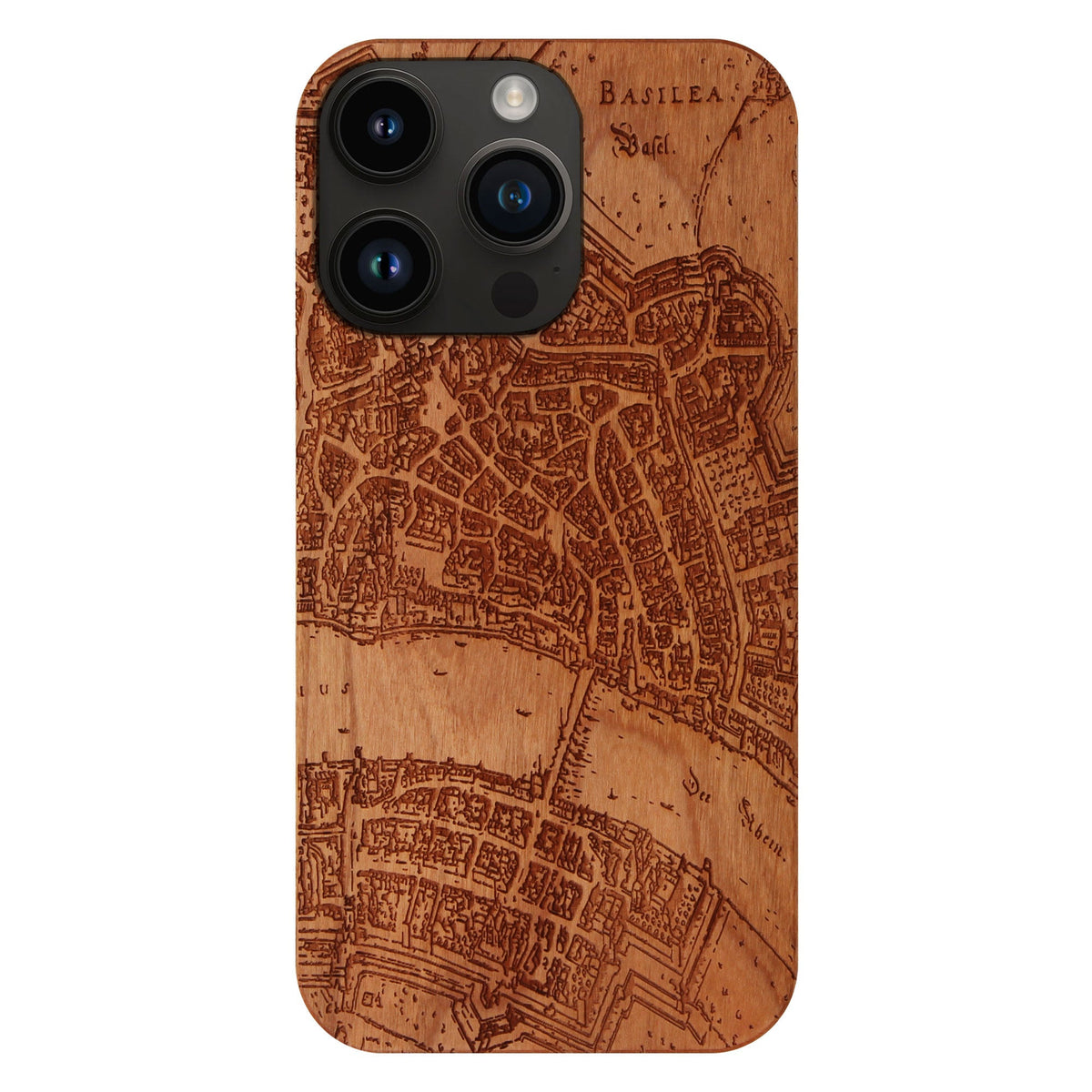 Basel Merian Eden Case aus Kirschholz für das iPhone 14 Pro mit MagSafe