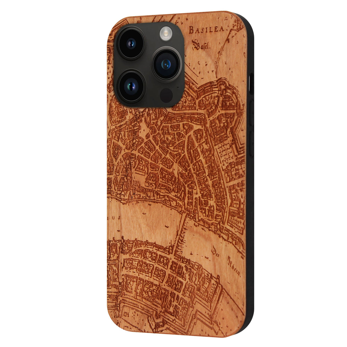 Basel Merian Eden Case aus Kirschholz für das iPhone 14 Pro mit MagSafe