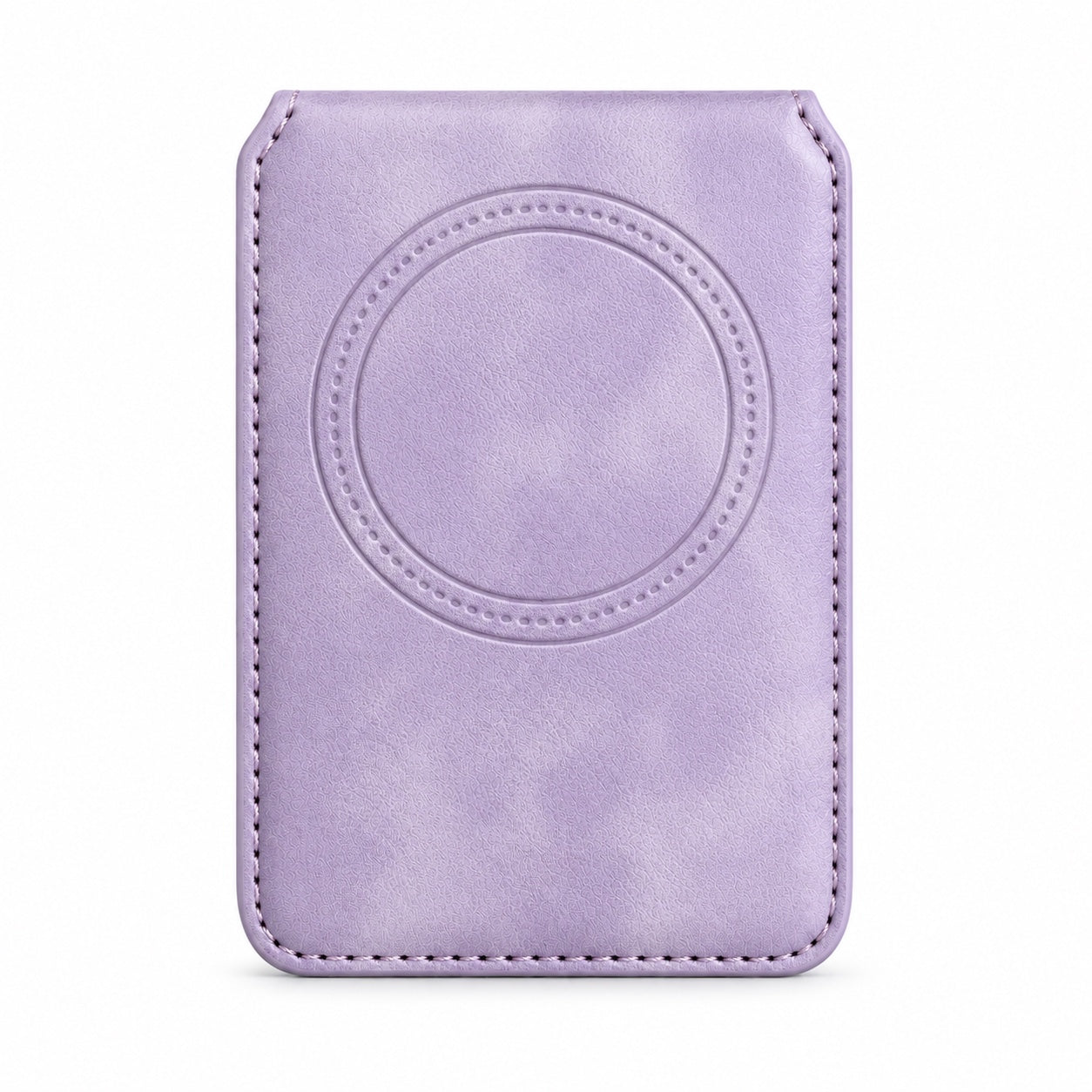 MagSafe Magnetic Zipper Wallet Lila – Rückseite mit Magnetring