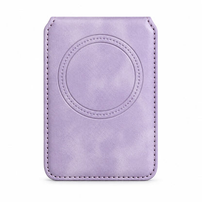 MagSafe Magnetic Zipper Wallet Lila – Rückseite mit Magnetring