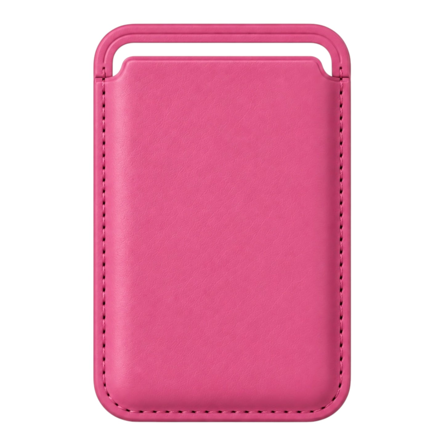 MagSafe Kartenetui aus Kunstleder in Pink – Vorderseite