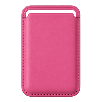 MagSafe Kartenetui aus Kunstleder in Pink – Vorderseite