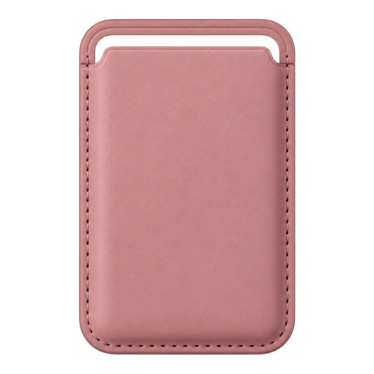 MagSafe Kartenetui aus Kunstleder in Rosa – Vorderseite
