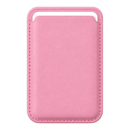 MagSafe Kartenetui aus Kunstleder in Rosa – Vorderseite