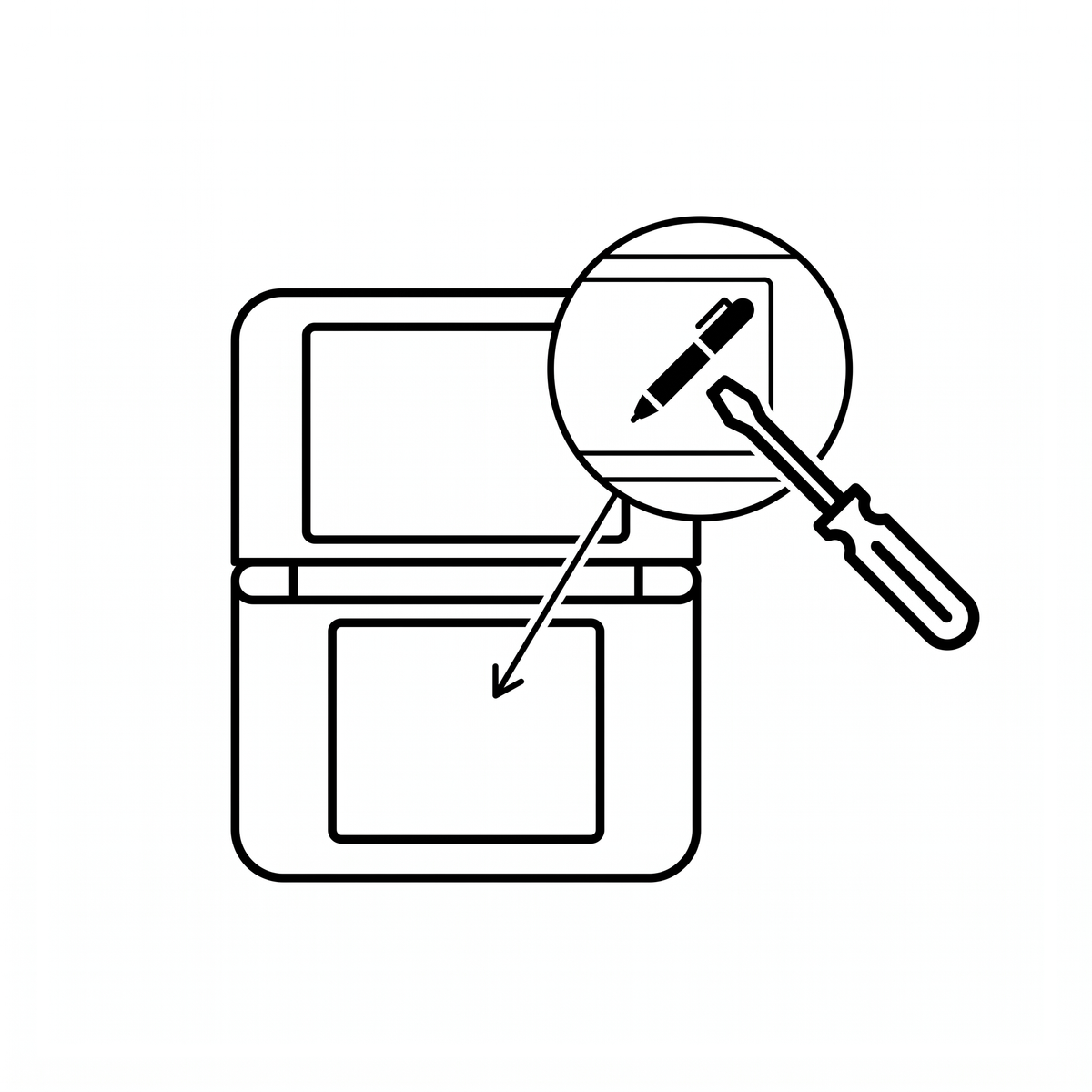 Nintendo 3DS Touchscreen Reparatur Icon