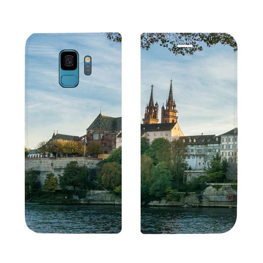 Basel City Rhein Panorama Case für Samsung Galaxy S9