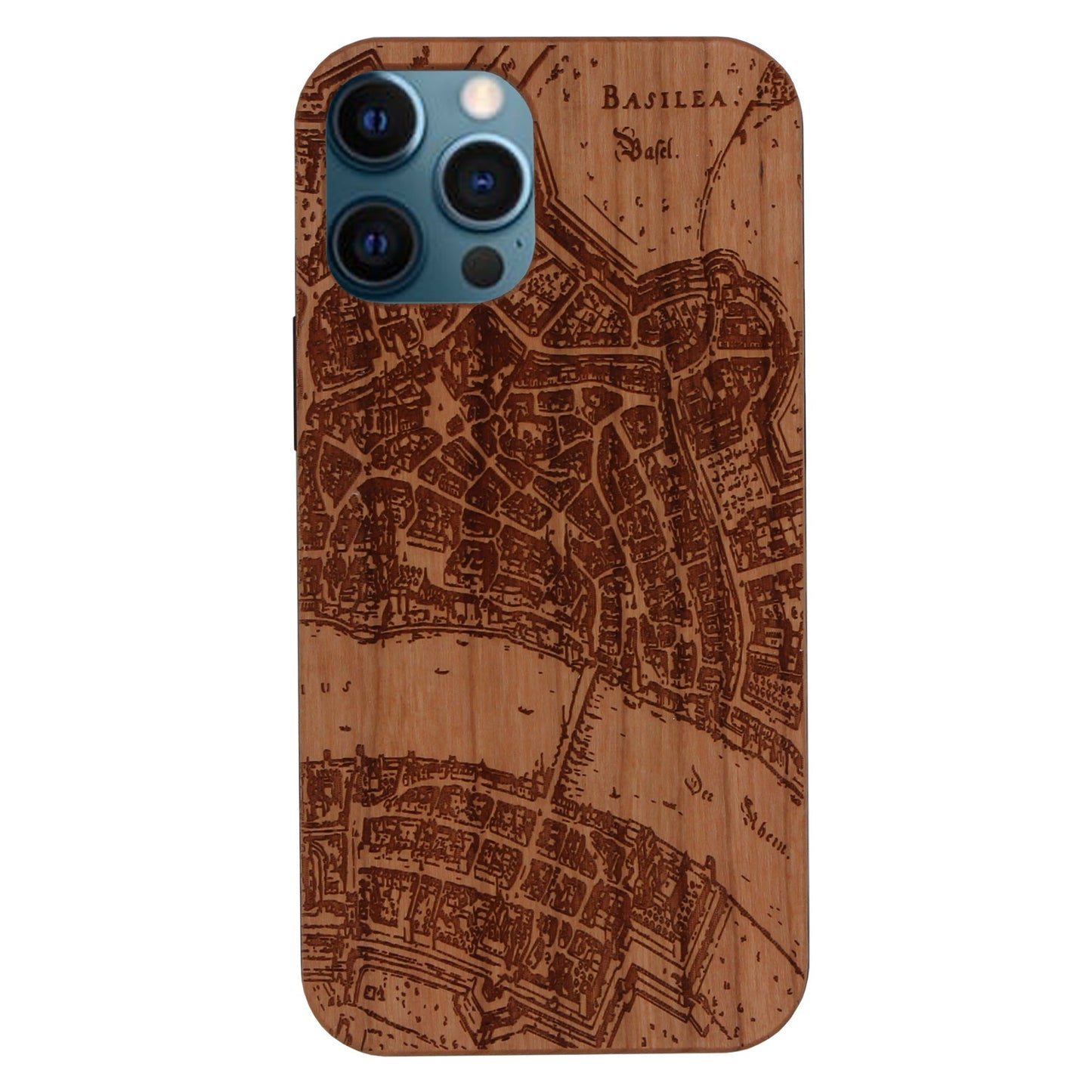 Basel Merian Eden case made of cherry wood for iPhone 12/12 Pro